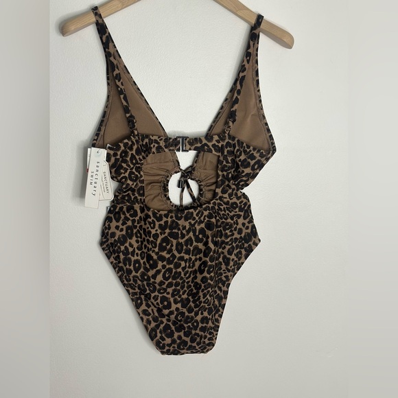 Leopard Print One-Piece Swimsuit - Picture 2 of 3